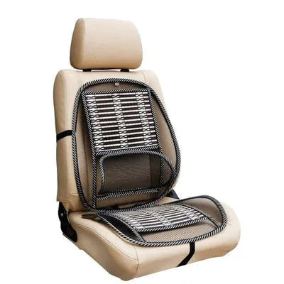 Assento ergonômico para cadeira e banco de carro com suporte lombar