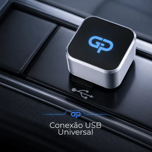Adaptador CarPlay e Android Auto Sem Fio