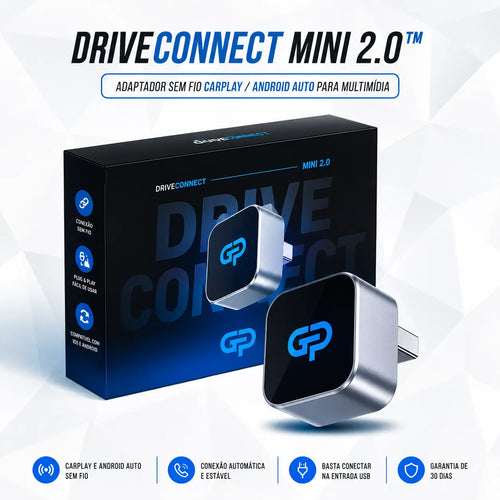 Adaptador CarPlay e Android Auto Sem Fio