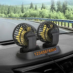 Ventilador Duplo Automotivo 12V/24V Portátil
