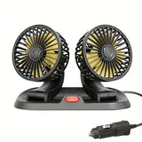 Ventilador Duplo Automotivo 12V/24V Portátil