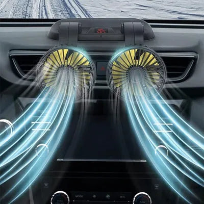 Ventilador Duplo Automotivo 12V/24V Portátil