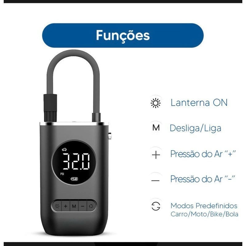 Mini Compressor Digital Portátil