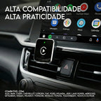 Adaptador CarPlay e Android Auto Sem Fio